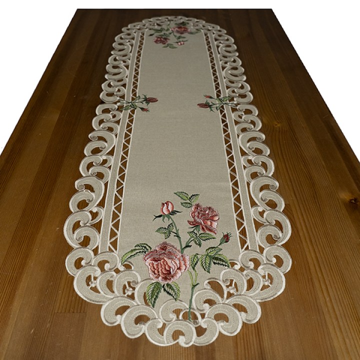 6075_40x110_stickerei rose_dunkelecru_gross